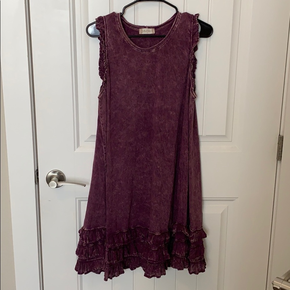 Altar’d State plum colored sleeveless dress